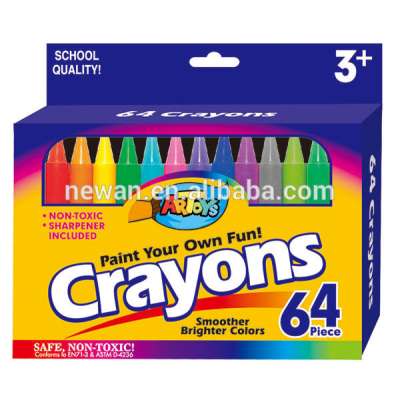 64pieces Standard Crayons